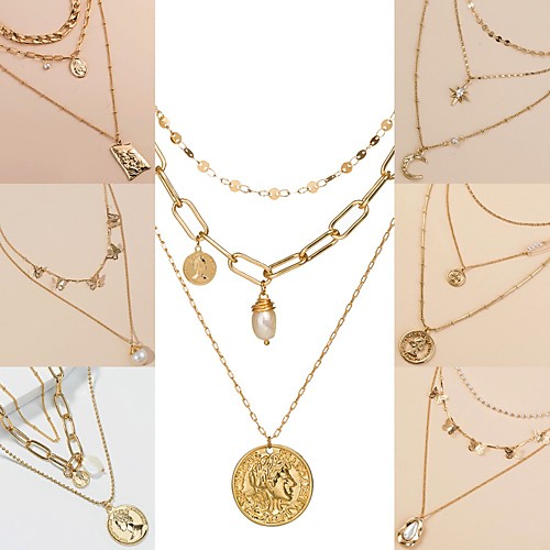 Women's Chains Necklace Fashion Alloy Gold 40-50 cm Necklace Jewelry 1pc For / Layered Necklace
Women's Chains Necklace Fashion Alloy Gold 40-50 cm Necklace Jewelry 1pc For / Layered Necklace