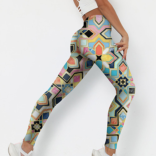 Women's Stylish Novelty Comfort Skinny Leisure Sports Weekend Leggings Pants Color Block Geometry Ankle-Length Sporty Elastic Waist Print Blue
Women's Stylish Novelty Comfort Skinny Leisure Sports Weekend Leggings Pants Color Block Geometry Ankle-Length Sporty Elastic Waist Print Blue