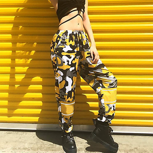 Women's Stylish Streetwear Comfort Casual Daily Chinos Pants Camouflage Full Length Pocket Patchwork Print Yellow
Women's Stylish Streetwear Comfort Casual Daily Chinos Pants Camouflage Full Length Pocket Patchwork Print Yellow