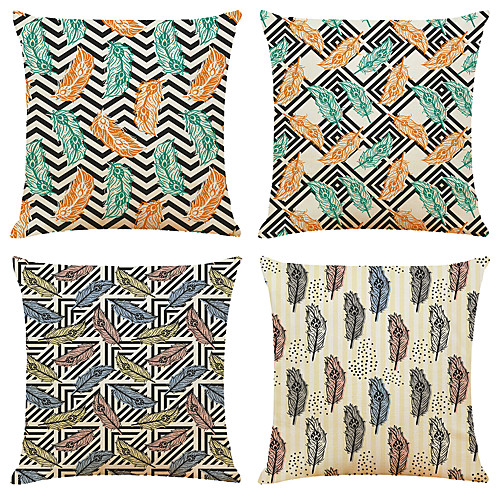 4 pcs Linen Pillow Cover, Holiday Simple Classic Square Zipper Traditional Classic
4 pcs Linen Pillow Cover, Holiday Simple Classic Square Zipper Traditional Classic