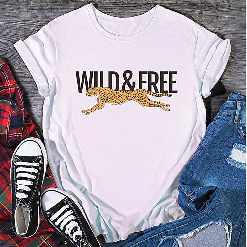 Women's T shirt Graphic Print Round Neck Tops 100% Cotton Basic Basic Top White Purple Red
Women's T shirt Graphic Print Round Neck Tops 100% Cotton Basic Basic Top White Purple Red