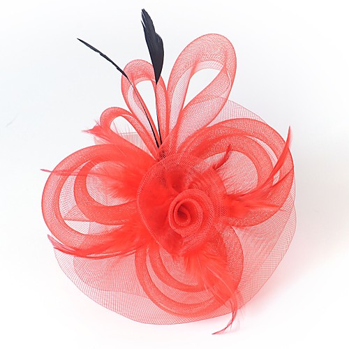1920s Retro Tulle / Feather Fascinators with Feather 1 PC Special Occasion / Party / Evening Headpiece
1920s Retro Tulle / Feather Fascinators with Feather 1 PC Special Occasion / Party / Evening Headpiece