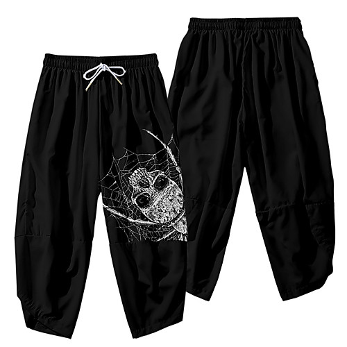 Men's Casual / Sporty Athleisure Daily Sports Harem Loose Wide Leg Pants Spider Full Length 3D Print Elastic Waist Black
Men's Casual / Sporty Athleisure Daily Sports Harem Loose Wide Leg Pants Spider Full Length 3D Print Elastic Waist Black