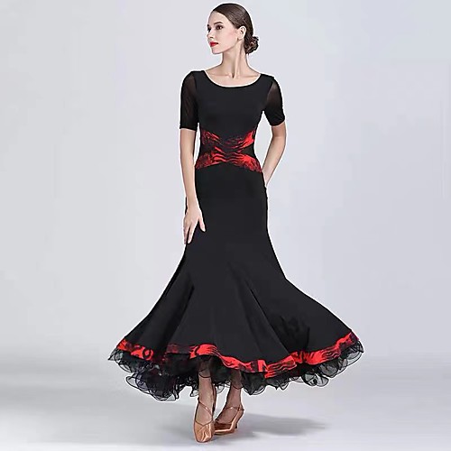 Ballroom Dance Dress Pleats Women's Training Performance Short Sleeve Natural Milk Fiber
Ballroom Dance Dress Pleats Women's Training Performance Short Sleeve Natural Milk Fiber