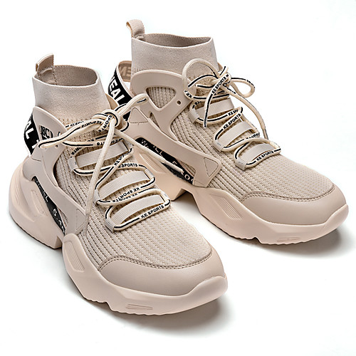 Men's Trainers Athletic Shoes Sporty Athletic Basketball Shoes Fitness & Cross Training Shoes Elastic Fabric Tissage Volant Breathable Non-slipping Shock Absorbing Booties / Ankle Boots Black / White
Men's Trainers Athletic Shoes Sporty Athletic Basketball Shoes Fitness & Cross Training Shoes Elastic Fabric Tissage Volant Breathable Non-slipping Shock Absorbing Booties / Ankle Boots Black / White