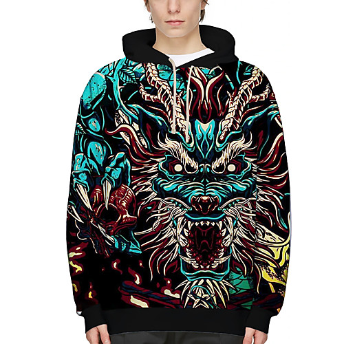 Men's Pullover Hoodie Sweatshirt Dragon 3D Print Hooded Daily Holiday 3D Print 3D Print Hoodies Sweatshirts Long Sleeve Black
Men's Pullover Hoodie Sweatshirt Dragon 3D Print Hooded Daily Holiday 3D Print 3D Print Hoodies Sweatshirts Long Sleeve Black