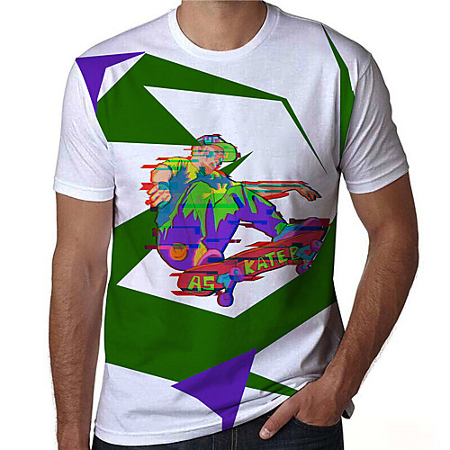 Men's T shirt 3D Print Graphic Prints Shadow Print Short Sleeve Daily Tops Casual Designer Big and Tall White
Men's T shirt 3D Print Graphic Prints Shadow Print Short Sleeve Daily Tops Casual Designer Big and Tall White