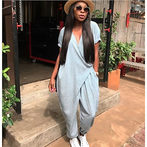 2019 aliexpress ebay ladies casual short-sleeved deep v side wide loose jumpsuit s-6xl spot explosion
2019 aliexpress ebay ladies casual short-sleeved deep v side wide loose jumpsuit s-6xl spot explosion