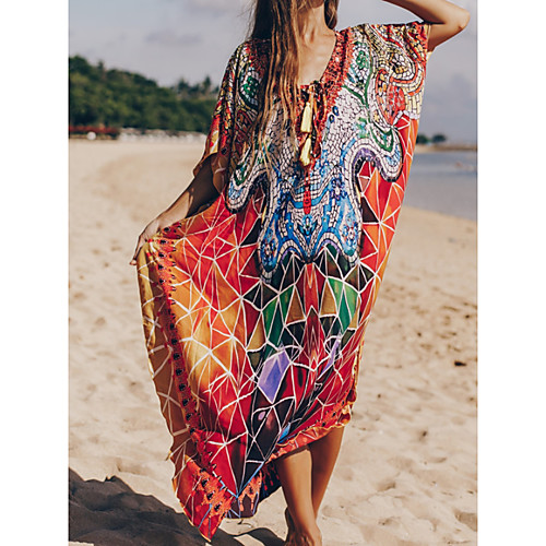 Women's Swimsuit Cover Up Beach Top Swimsuit Slim Print Tribal Abstract Orange Swimwear T shirt Dress Tunic V Wire Bathing Suits New Fashion Sexy
Women's Swimsuit Cover Up Beach Top Swimsuit Slim Print Tribal Abstract Orange Swimwear T shirt Dress Tunic V Wire Bathing Suits New Fashion Sexy