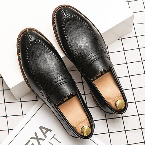 Men's Loafers & Slip-Ons Penny Loafers Business Casual Vintage Daily Party & Evening Walking Shoes Cowhide Handmade Wear Proof Booties / Ankle Boots Black Brown Spring Summer / British
Men's Loafers & Slip-Ons Penny Loafers Business Casual Vintage Daily Party & Evening Walking Shoes Cowhide Handmade Wear Proof Booties / Ankle Boots Black Brown Spring Summer / British