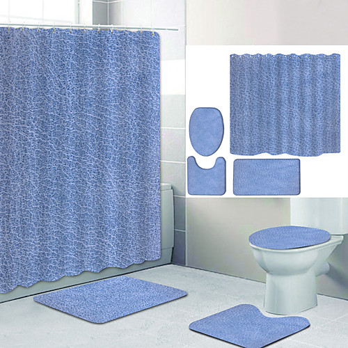 Plain Color Series 2 Digital Printing Four-piece Set Shower Curtains and Hooks Modern Polyester Machine Made Waterproof Bathroom
Plain Color Series 2 Digital Printing Four-piece Set Shower Curtains and Hooks Modern Polyester Machine Made Waterproof Bathroom
