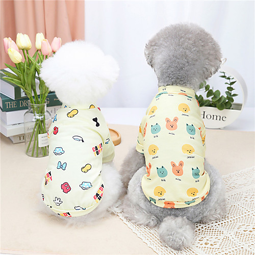 Dog Cat Shirt / T-Shirt Cartoon Rabbit / Bunny Basic Adorable Cute Dailywear Casual / Daily Dog Clothes Puppy Clothes Dog Outfits Breathable Light Yellow Yellow Costume for Girl and Boy Dog Cotton S
Dog Cat Shirt / T-Shirt Cartoon Rabbit / Bunny Basic Adorable Cute Dailywear Casual / Daily Dog Clothes Puppy Clothes Dog Outfits Breathable Light Yellow Yellow Costume for Girl and Boy Dog Cotton S