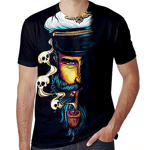 Men's T shirt 3D Print Graphic Prints Portrait Print Short Sleeve Daily Tops Casual Designer Big and Tall Black
Men's T shirt 3D Print Graphic Prints Portrait Print Short Sleeve Daily Tops Casual Designer Big and Tall Black