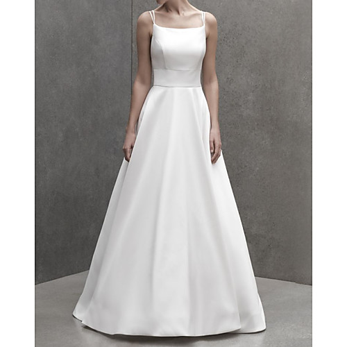 A-Line Wedding Dresses Spaghetti Strap Court Train Italy Satin Sleeveless Country Simple with 2021
A-Line Wedding Dresses Spaghetti Strap Court Train Italy Satin Sleeveless Country Simple with 2021