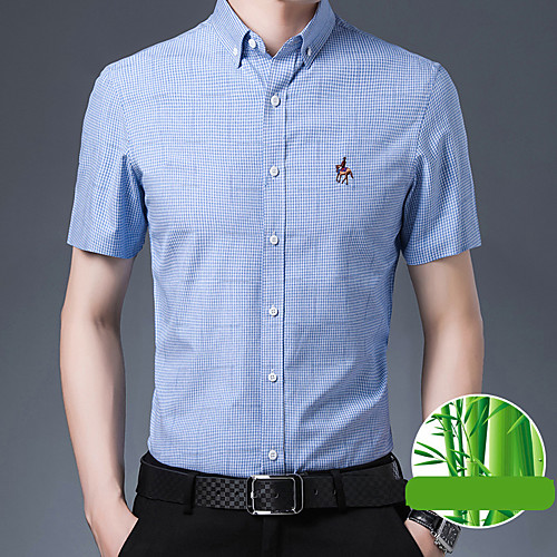 Men's Shirt Plaid Button-Down Short Sleeve Casual Tops Cotton Business Simple Blue Red Green
Men's Shirt Plaid Button-Down Short Sleeve Casual Tops Cotton Business Simple Blue Red Green