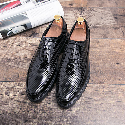 Men's Oxfords Business Daily Walking Shoes PU Breathable Non-slipping Wear Proof Black Spring
Men's Oxfords Business Daily Walking Shoes PU Breathable Non-slipping Wear Proof Black Spring