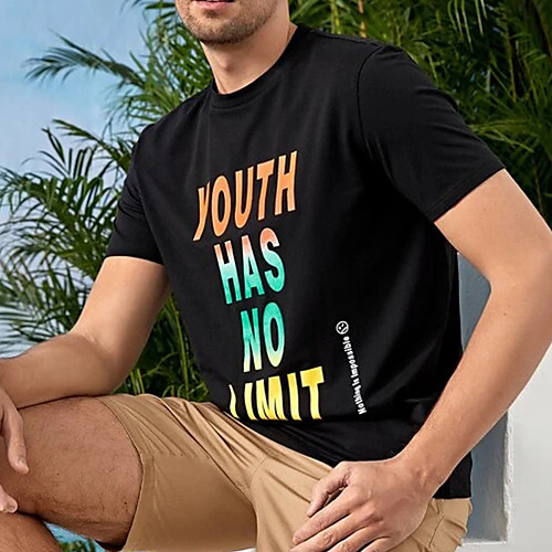 Men's Unisex Tees T shirt Hot Stamping Graphic Prints Letter Plus Size Print Short Sleeve Casual Tops 100% Cotton Basic Designer Big and Tall Black
Men's Unisex Tees T shirt Hot Stamping Graphic Prints Letter Plus Size Print Short Sleeve Casual Tops 100% Cotton Basic Designer Big and Tall Black