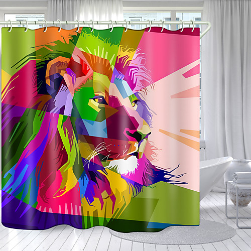 Color Bottom Lion Head Digital Printing Shower Curtain Shower Curtains Hooks Modern Polyester New Design 72 Inch
Color Bottom Lion Head Digital Printing Shower Curtain Shower Curtains Hooks Modern Polyester New Design 72 Inch