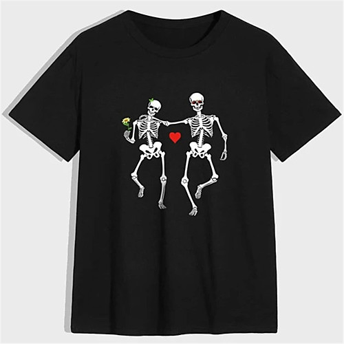 Men's Unisex T shirt Hot Stamping Skull Plus Size Print Short Sleeve Casual Tops 100% Cotton Basic Casual Fashion Black
Men's Unisex T shirt Hot Stamping Skull Plus Size Print Short Sleeve Casual Tops 100% Cotton Basic Casual Fashion Black