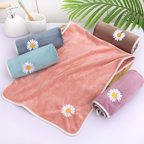LITB Basic Bathroom Soft Coral Fleece Hand Towel Cute Daisy Flower Embroidery Solid Colored Comfortable Absorbent Daily Home Wash Towels 1 pcs 3575cm
LITB Basic Bathroom Soft Coral Fleece Hand Towel Cute Daisy Flower Embroidery Solid Colored Comfortable Absorbent Daily Home Wash Towels 1 pcs 3575cm