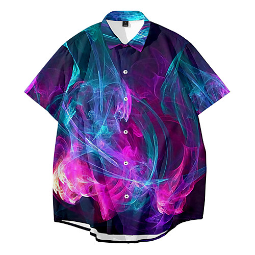 Men's Shirt 3D Print Lightning Button-Down 3D Print Short Sleeve Casual Tops Casual Fashion Breathable Comfortable Purple
Men's Shirt 3D Print Lightning Button-Down 3D Print Short Sleeve Casual Tops Casual Fashion Breathable Comfortable Purple