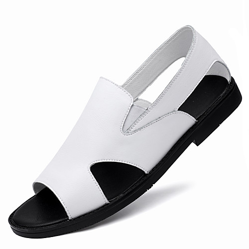 Men's Sandals Gladiator Sandals Roman Sandals Beach Roman Shoes Daily Nappa Leather Breathable Non-slipping Wear Proof White Black Spring Summer
Men's Sandals Gladiator Sandals Roman Sandals Beach Roman Shoes Daily Nappa Leather Breathable Non-slipping Wear Proof White Black Spring Summer