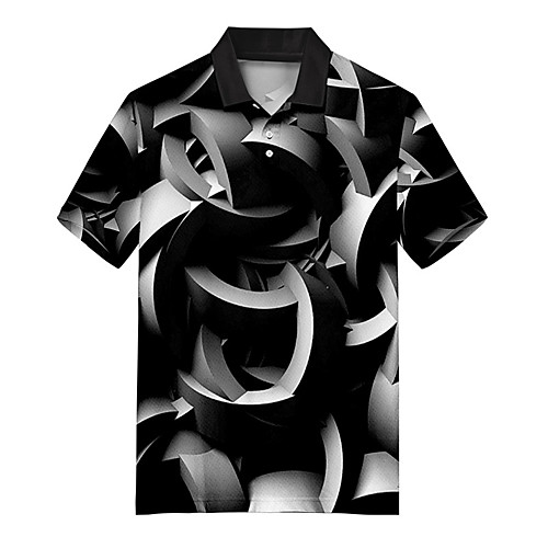 Men's Golf Shirt Tennis Shirt 3D Print Geometry Button-Down Print Short Sleeve Casual Tops Casual Fashion Soft Breathable Black / Sports
Men's Golf Shirt Tennis Shirt 3D Print Geometry Button-Down Print Short Sleeve Casual Tops Casual Fashion Soft Breathable Black / Sports