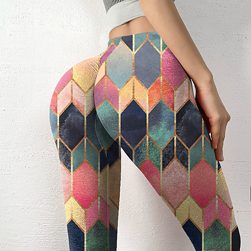 Women's Stylish Novelty Comfort Skinny Leisure Sports Weekend Leggings Pants Color Block Geometry Ankle-Length Sporty Elastic Waist Print Rainbow
Women's Stylish Novelty Comfort Skinny Leisure Sports Weekend Leggings Pants Color Block Geometry Ankle-Length Sporty Elastic Waist Print Rainbow
