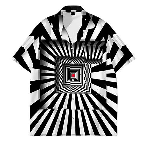 Men's Shirt 3D Print Optical Illusion 3D Print Button-Down Short Sleeve Casual Tops Casual Fashion Breathable Comfortable Black / Sports
Men's Shirt 3D Print Optical Illusion 3D Print Button-Down Short Sleeve Casual Tops Casual Fashion Breathable Comfortable Black / Sports