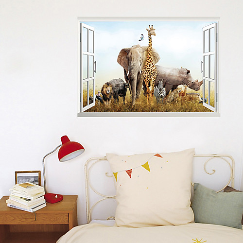 3D Fake Window New Wall Paste Animal World Home Corridor Background Decoration Can Be Removed Stickers
3D Fake Window New Wall Paste Animal World Home Corridor Background Decoration Can Be Removed Stickers