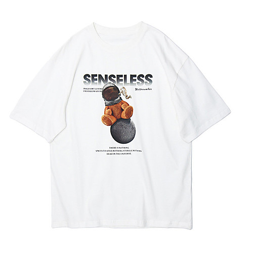 Men's Unisex T shirt Hot Stamping Graphic Prints Bear Astronaut Plus Size Print Short Sleeve Casual Tops 100% Cotton Basic Casual Fashion White Black Gray
Men's Unisex T shirt Hot Stamping Graphic Prints Bear Astronaut Plus Size Print Short Sleeve Casual Tops 100% Cotton Basic Casual Fashion White Black Gray