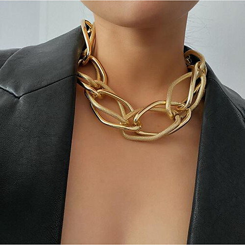 Women's Choker Necklace Lariat Hip Hop Alloy Silver Gold 4310 cm Necklace Jewelry 1pc For Street
Women's Choker Necklace Lariat Hip Hop Alloy Silver Gold 4310 cm Necklace Jewelry 1pc For Street