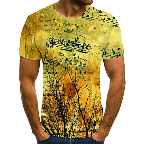 Men's T shirt Shirt 3D Print Landscape 3D Print Print Short Sleeve Casual Tops Casual Fashion Round Neck Light Yellow
Men's T shirt Shirt 3D Print Landscape 3D Print Print Short Sleeve Casual Tops Casual Fashion Round Neck Light Yellow