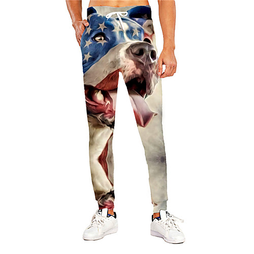 Men's Casual Athleisure Outdoor Sports Daily Sports Pants Sweatpants Trousers Pants Dog Graphic Prints Flag Full Length Print Gray
Men's Casual Athleisure Outdoor Sports Daily Sports Pants Sweatpants Trousers Pants Dog Graphic Prints Flag Full Length Print Gray