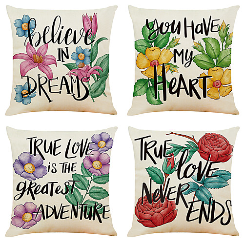 4 pcs Linen Pillow Cover, Holiday Simple Classic Square Zipper Traditional Classic
4 pcs Linen Pillow Cover, Holiday Simple Classic Square Zipper Traditional Classic
