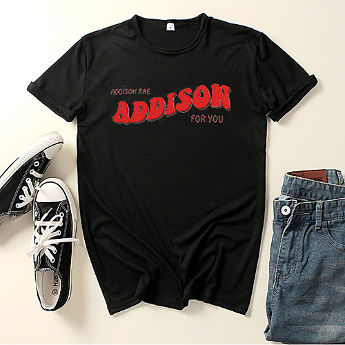 Inspired by Cosplay Addison Rae Cosplay Costume T-shirt Polyester / Cotton Blend Graphic Prints Printing Harajuku Graphic T-shirt For Women's / Men's
Inspired by Cosplay Addison Rae Cosplay Costume T-shirt Polyester / Cotton Blend Graphic Prints Printing Harajuku Graphic T-shirt For Women's / Men's