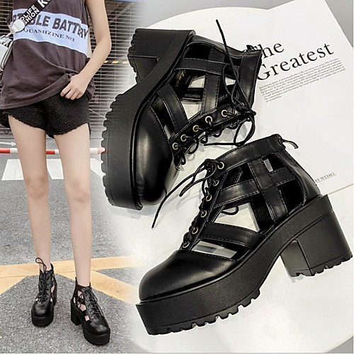 Women's Sandals Gladiator Sandals Roman Sandals Stiletto Heel Round Toe PU Solid Colored Black
Women's Sandals Gladiator Sandals Roman Sandals Stiletto Heel Round Toe PU Solid Colored Black
