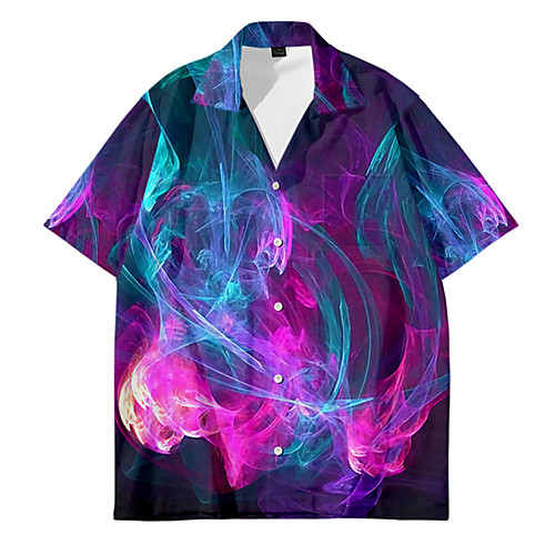 Shirt Men's Lightning 3D Print Button-Down 3D Print Casual Short Sleeve Tops Casual Fashion Breathable Comfortable Purple
Shirt Men's Lightning 3D Print Button-Down 3D Print Casual Short Sleeve Tops Casual Fashion Breathable Comfortable Purple