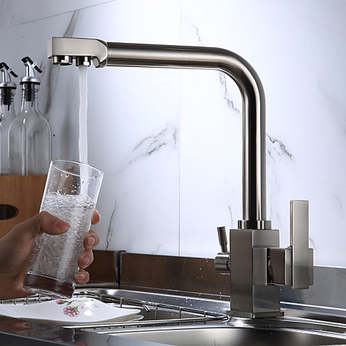 Kitchen faucet - Two Handles One Hole Electroplated Standard Spout Centerset Contemporary Kitchen Taps
Kitchen faucet - Two Handles One Hole Electroplated Standard Spout Centerset Contemporary Kitchen Taps