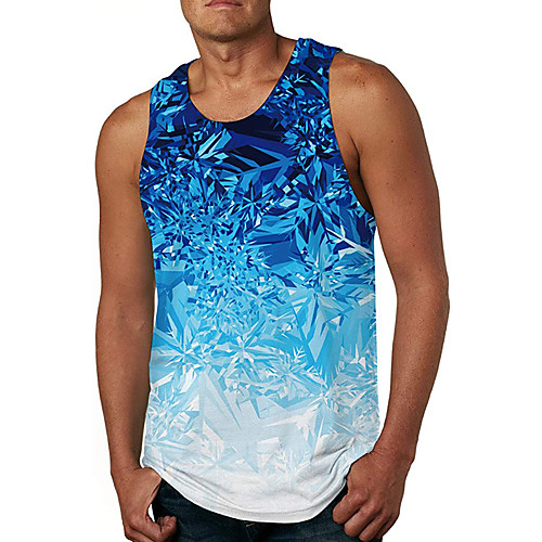 Men's Tank Top Vest Undershirt Shirt 3D Print Crystal 3D Print Sleeveless Daily Tops Casual Beach Blue / Summer
Men's Tank Top Vest Undershirt Shirt 3D Print Crystal 3D Print Sleeveless Daily Tops Casual Beach Blue / Summer