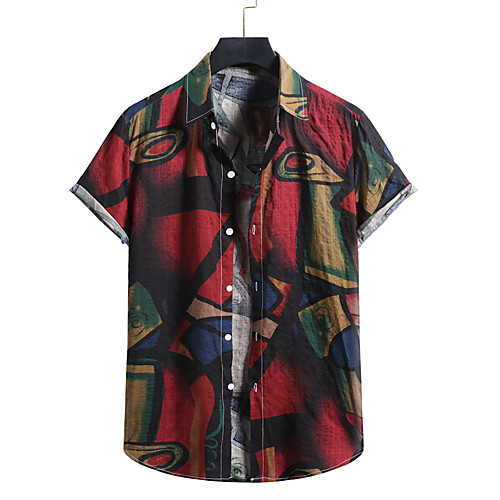 Men's Shirt Other Prints Geometry Print Short Sleeve Casual Tops Hawaiian Button Down Collar Green White
Men's Shirt Other Prints Geometry Print Short Sleeve Casual Tops Hawaiian Button Down Collar Green White
