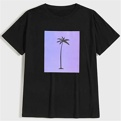Men's Unisex T shirt Hot Stamping Plants Tree Plus Size Print Short Sleeve Casual Tops 100% Cotton Basic Casual Fashion Black
Men's Unisex T shirt Hot Stamping Plants Tree Plus Size Print Short Sleeve Casual Tops 100% Cotton Basic Casual Fashion Black