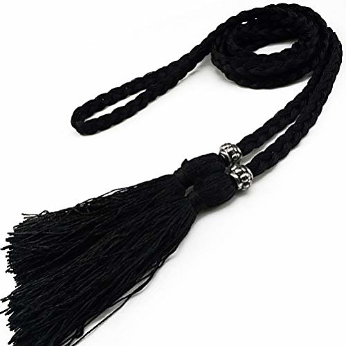 moyoto women's fashion bowknot thin braided belt for dress with tassel (multicolor) (black)
moyoto women's fashion bowknot thin braided belt for dress with tassel (multicolor) (black)