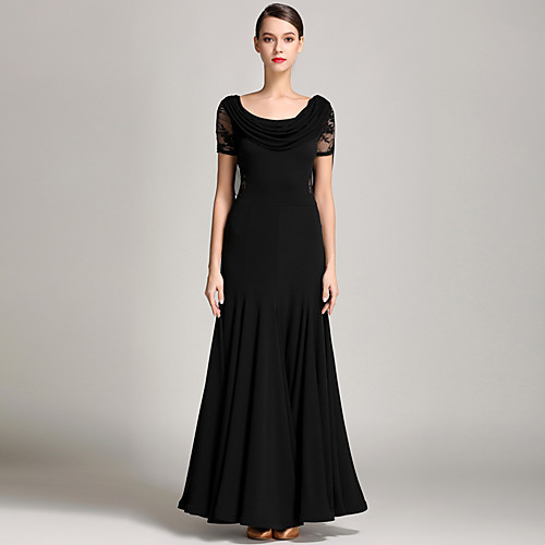 Ballroom Dance Dress Lace Pleats Solid Women's Training Performance Short Sleeve Natural Milk Fiber
Ballroom Dance Dress Lace Pleats Solid Women's Training Performance Short Sleeve Natural Milk Fiber