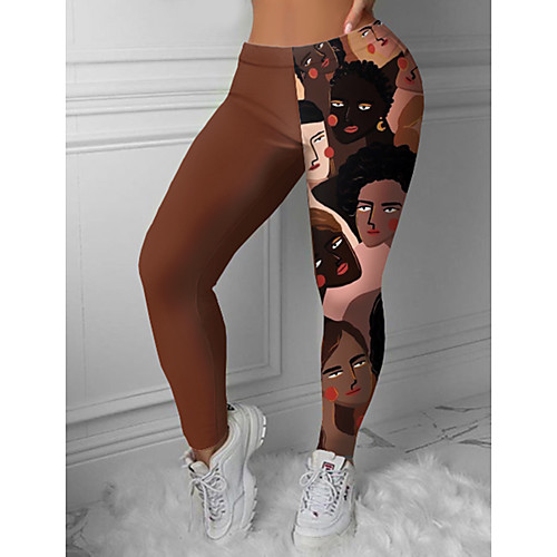 Women's Colorful Fashion Comfort Skinny Leisure Sports Weekend Leggings Pants Patchwork Graphic Prints Ankle-Length Sporty Elastic Waist Print Brown
Women's Colorful Fashion Comfort Skinny Leisure Sports Weekend Leggings Pants Patchwork Graphic Prints Ankle-Length Sporty Elastic Waist Print Brown