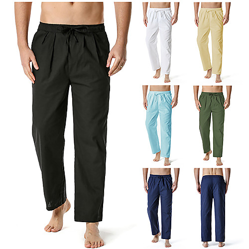 Men's Chino Home Pants Pants Solid Colored Full Length White Black Army Green Khaki Navy Blue
Men's Chino Home Pants Pants Solid Colored Full Length White Black Army Green Khaki Navy Blue