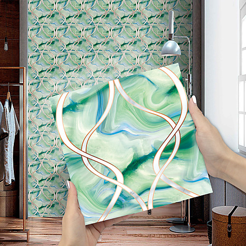Tile Stickers Emerald Color Marble Wave Pattern Wall Stickers House Renovation Diy Self-adhesive Pvc Wallpaper Painting Kitchen Waterproof And Oilproof Wall Stickers
Tile Stickers Emerald Color Marble Wave Pattern Wall Stickers House Renovation Diy Self-adhesive Pvc Wallpaper Painting Kitchen Waterproof And Oilproof Wall Stickers
