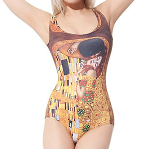 Women's One Piece Monokini Swimsuit Tummy Control Open Back Slim Gold Swimwear Bodysuit Strap Bathing Suits New Party Fashion / Lady / Print / Padless / Print
Women's One Piece Monokini Swimsuit Tummy Control Open Back Slim Gold Swimwear Bodysuit Strap Bathing Suits New Party Fashion / Lady / Print / Padless / Print
