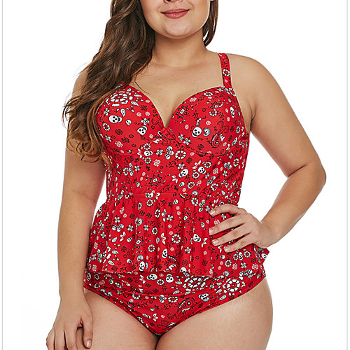Women's Tankini Swimsuit Criss Cross Ruffle Print Green Rainbow Black Red Plus Size Swimwear Padded Deep V Bathing Suits / Padded Bras
Women's Tankini Swimsuit Criss Cross Ruffle Print Green Rainbow Black Red Plus Size Swimwear Padded Deep V Bathing Suits / Padded Bras