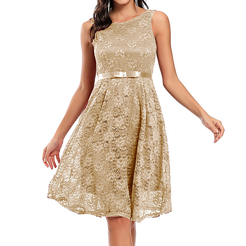A-Line Elegant Vintage Party Wear Cocktail Party Dress Jewel Neck Sleeveless Knee Length Lace with Pleats 2021
A-Line Elegant Vintage Party Wear Cocktail Party Dress Jewel Neck Sleeveless Knee Length Lace with Pleats 2021